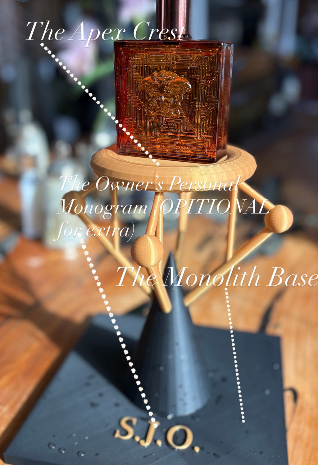 The Diadem Luxury Single Fragrance Display | Bespoke Initials Available